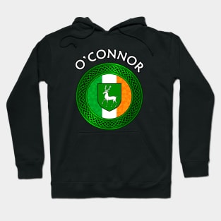 Irish Flag Shamrock Celtic Knot - O'Connor Hoodie